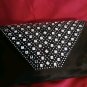 Kendall & James Bling Front Black Formal Velvet Shoulder Bag