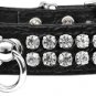 Classy 2 Row Bling Dog Collar Size 16 - Fits 12"-14" Neck