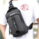 Men Multifunction USB Shoulder Bag Crossbody Cross Body