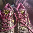 Saucony Omni 12 Size 10 Womans Sneakers Gray and Dark Pink