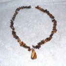 18" Brown Ornate Fashion Necklace