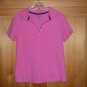 Riders by Lee Junior Womans Size M Pink Polo Shirt Blouse