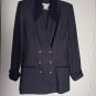 Womans Vintage Casual Corner Size Small Blue & Green Checkered Suit Jacket