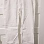 Womans Lee Platinum Sz 12 Short Jewel Silver Trim Midrise White Jeans