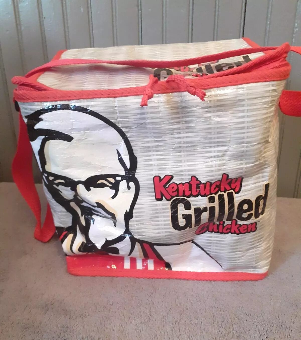Kentucky Fried Grilled Chicken Large Insulated 9.5"T x 10.5"W Lunch Bag Cooler Bag