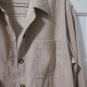 Talbots Womans Small Beige Long Sleeve Plush Button Up Shirt