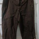 Womans Eddie Bauer Size 14 Brown Capris