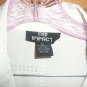 Mens XLarge City Impact Ivory Stitch Design Button Short Sleeve Shirt