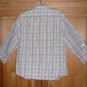 Womans Medium Blouse Plaid V-Neck Button Down Stretch Shirt by Mountain Lake