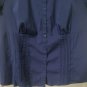 Fred David Violet Purple Stretch Button Down Shirt Plus Sz Blouse 22/24W