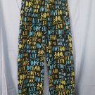 HUE Womans Small Pajama Pants Green & Blue Plush Bottoms HUE Womans Small Pajama Pants Green & Blue Plush Bottoms