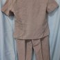 Womans Size 10-12 Lavender Short Sleeve Jacket and Pants 2 piece Set