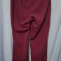 ScrubStar Womans Size Medium Burgundy Drawstring Scrub Pants 3 Pockets