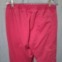 Cherokee Womans Sz Medium Pink Pull-on Elastic Waist Scrub Pants 5 Pocket Cargo