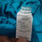 Cherokee Womans Sz Med Aqua Blue/Green Drawstring Scrub Pants 5 Pocket Cargo