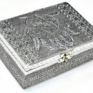 Dream Catcher Tarot Treasure Box Silver 5" x 7" Dream Catcher Tarot Treasure Box Silver 5" x 7"
