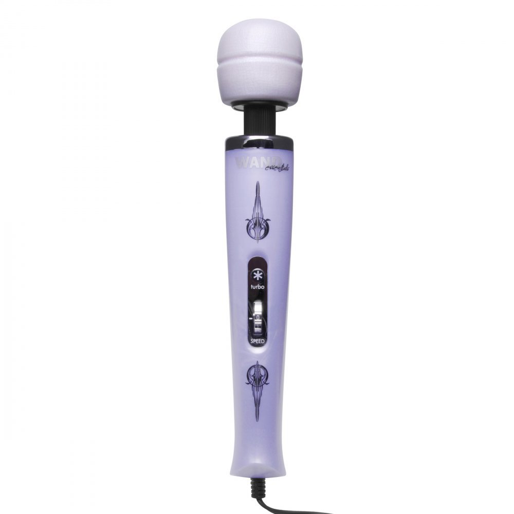 Purple Pleasure Wand Vibrator with Attachments