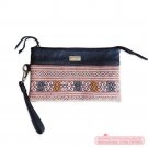 Leather Pouch ALUR 04 Model Indonesian Ethnic Sumba Pahikung Woven
