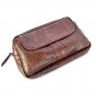 Kay Leather Men's Raisin Leather Pouch