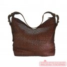 Leather Jayanti Full Woven Brown Women's Leather Bag