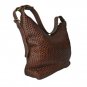 Leather Jayanti Full Woven Brown Women's Leather Bag