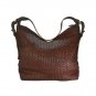 Leather Jayanti Full Woven Brown Women's Leather Bag
