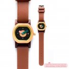 Wooden Watch Unisex Unique | Hexo Sonokeling & Tan Brown Leather Strap