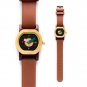 Wooden Watch Unisex Unique | Hexo Sonokeling & Tan Brown Leather Strap