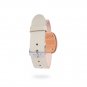 White Dial Teak Wood Watch