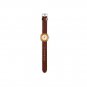 White Dial Teak Wood Watch
