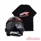 TOP GUN MAVERICK HGU-33 FLIGHT HELMET MOVIE PROP PILOT AVIATOR USN NAVY+ T-SHIRT