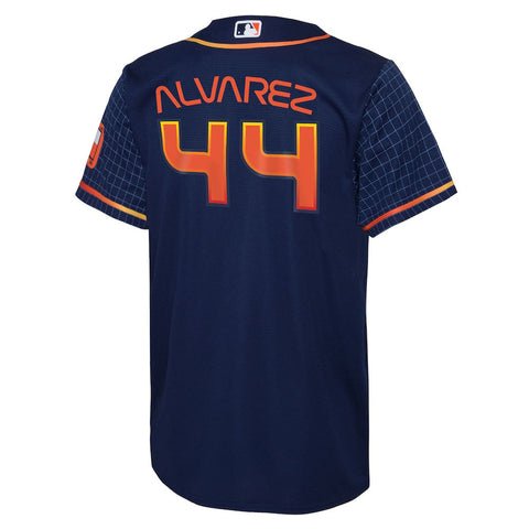 Youth Houston Astros Yordan Alvarez Space City Connect Replica Jersey ...