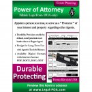 Durable Protecting Power of Attorney - Form & USB ( Legal Kit ) Durable Protecting Power of Attorney - Form & USB ( Legal Kit )