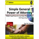 Simple General Power of Attorney - Full Version - CD-ROM Only