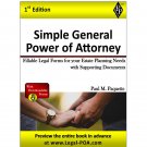 Simple General Power of Attorney - Full Version - Hardcover