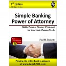 Simple Banking Power of Attorney - Abridged Version - Hardcover