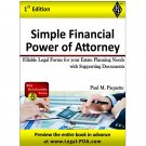 Simple Financial Power of Attorney - Full Version - Hardcover