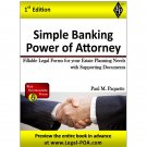 Simple Banking Power of Attorney - Full Version - Hardcover