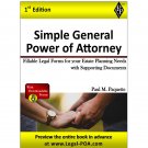 Simple General Power of Attorney - Full Version - Paperback