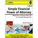 Simple Financial Power of Attorney - Abridged Version - Ebook ( PDF )