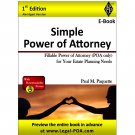 Simple Power of Attorney - Abridged Version - Ebook ( PDF )