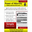Simple Power of Attorney - Legal Kit - POA Only - Ebook ( PDF )
