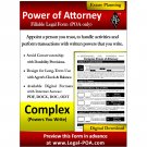 Complex Power of Attorney  - Legal Kit - POA Only - Ebook ( PDF )