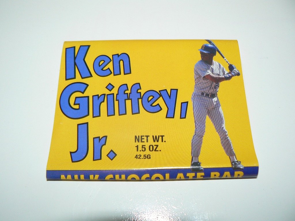 1989 KEN GRIFFEY JR. RC Candy Bar Wrapper Yellow version Pacific Candy Co