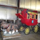 Wells Fargo Custom Stagecoach and Draft Horses concrete