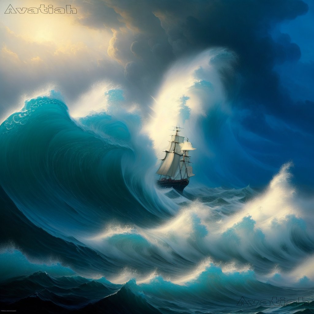 AI ART style of Ivan Aivazovsky