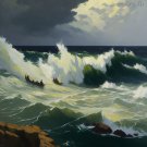 Valentin Serov Inspired Digital Art | Ocean Landscape | High-Resolution Instant Download