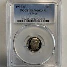 1997-S PR70DCAM 90% Silver Roosevelt Dime 10c - PCGS Certified Graded