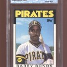 Barry Bonds RC 1986 Topps Traded #11T Rookie GEM MINT 10