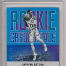 2017 Panini Status Rookie Credentials Blue #18 Jayson Tatum RC Rookie /199 PSA 9